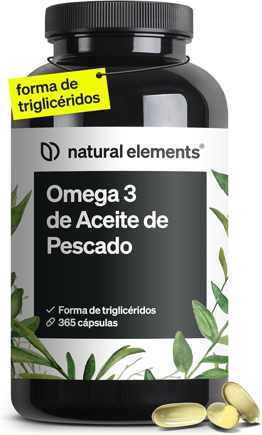 Omega 3 2000Mg Por Dosis Diaria – 365 Cápsulas De Omega-3 – Máxima Concentración De DHA 240Mg Y EPA 360Mg – Probada En Laboratorio Y Fabricada En Alemania