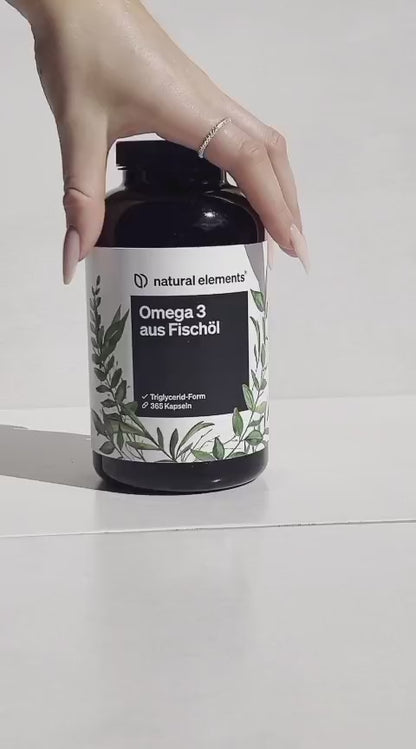 Omega 3 2000Mg Por Dosis Diaria – 365 Cápsulas De Omega-3 – Máxima Concentración De DHA 240Mg Y EPA 360Mg – Probada En Laboratorio Y Fabricada En Alemania